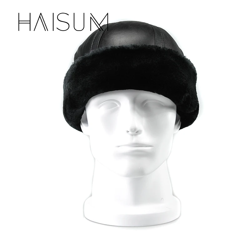 2018 ограниченная по времени Мужская армейская Кепка Haisum из натуральной кожи для