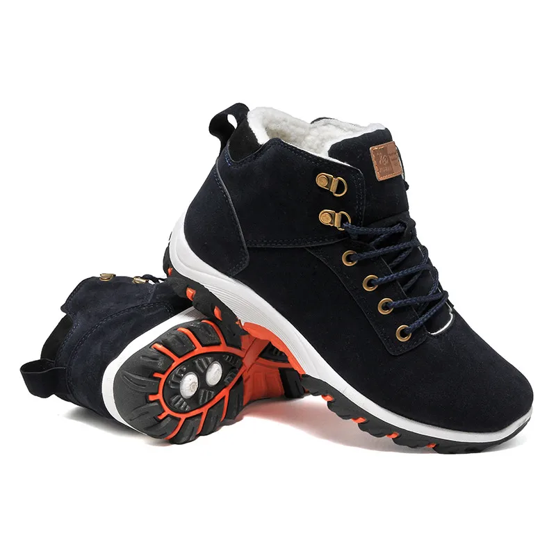 Мужские ботинки Нескользящая уличная походная обувь зимние мужские ботильоны