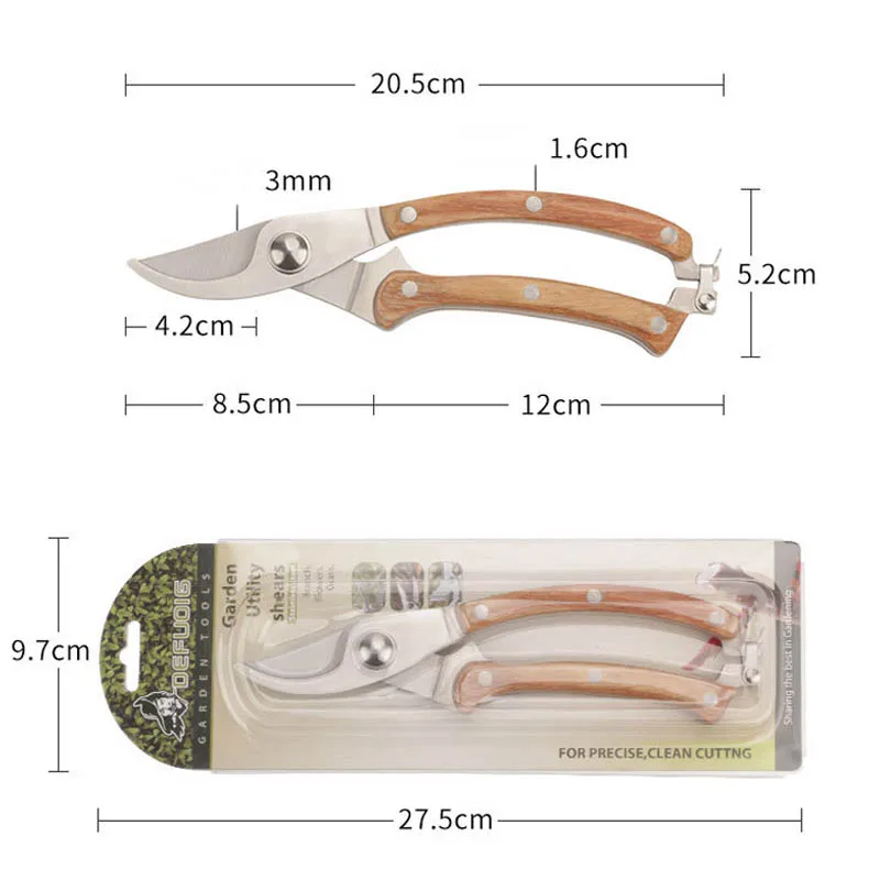 

ZK30 Plant Trim Horticulture Hand Pruner Cut Secateur Shrub Garden Scissor Tools Anvil Branch Shear Orchard Pruning Shears