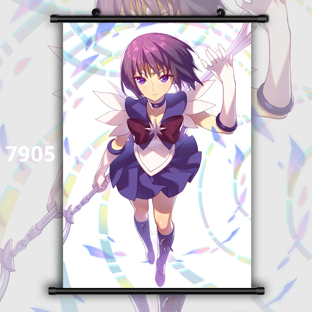 7905 Сейлор Мун Кристалл Chibiusa Kaiou Michiru Рей Хино Луна Tsukino Usagi Tenou Haruka Аниме Манга плакат в рулоне - Цвет: 7905