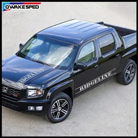 Спортивные Полосы Виниловые наклейки для Honda Ridgeline внедорожные 4X4 графика двери автомобиля боковая юбка наклейки пикап наклейка на багажник