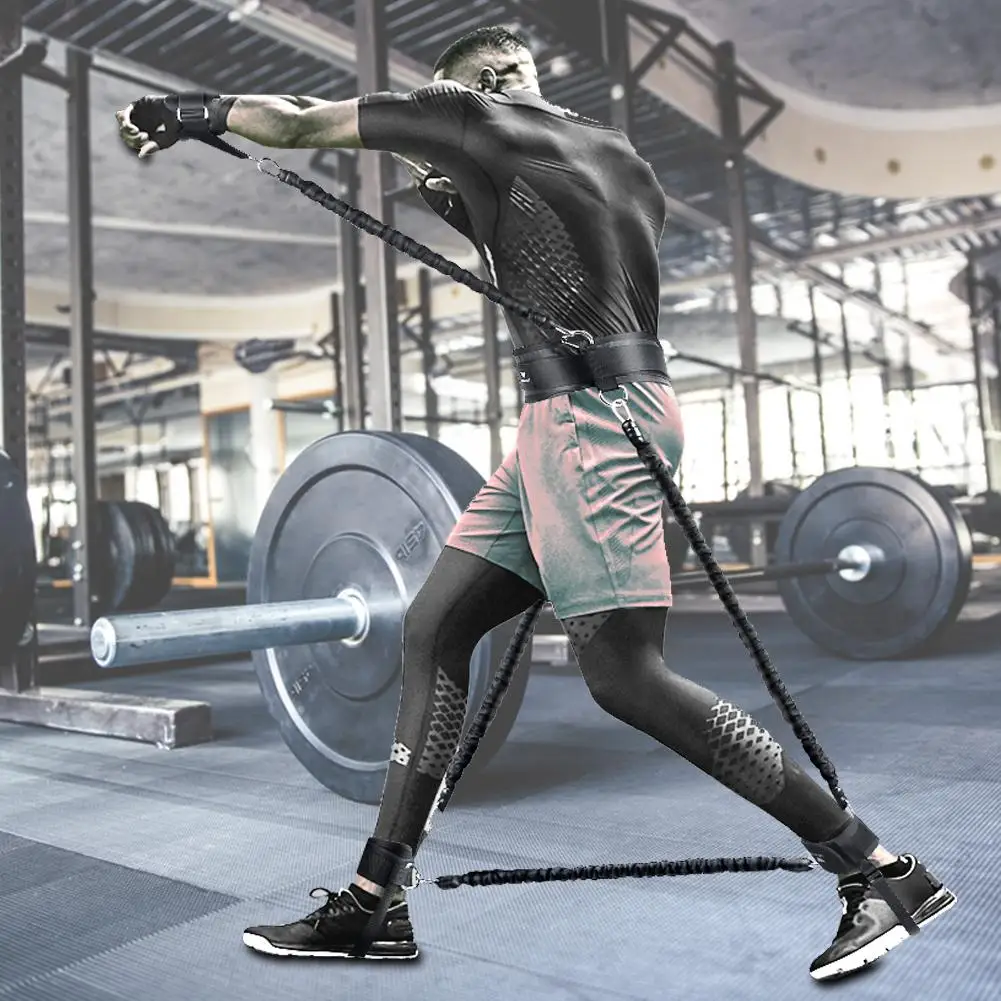 

Sports Fitness Resistance Bands Set Bouncing Strength Training Equipment Bounce Trainer Resistance Rope Boxing Stretching Strap