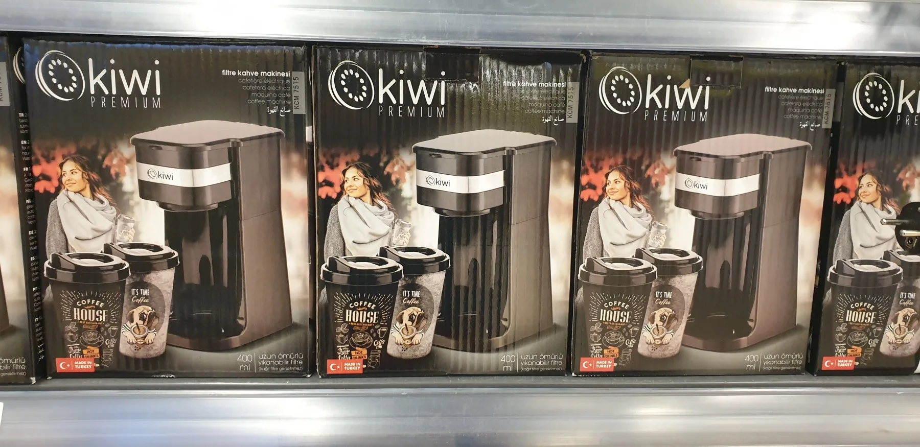 Кофейная машина с фильтром Kiwi Kcm 7515 простая в использовании легко моющаяся Filte