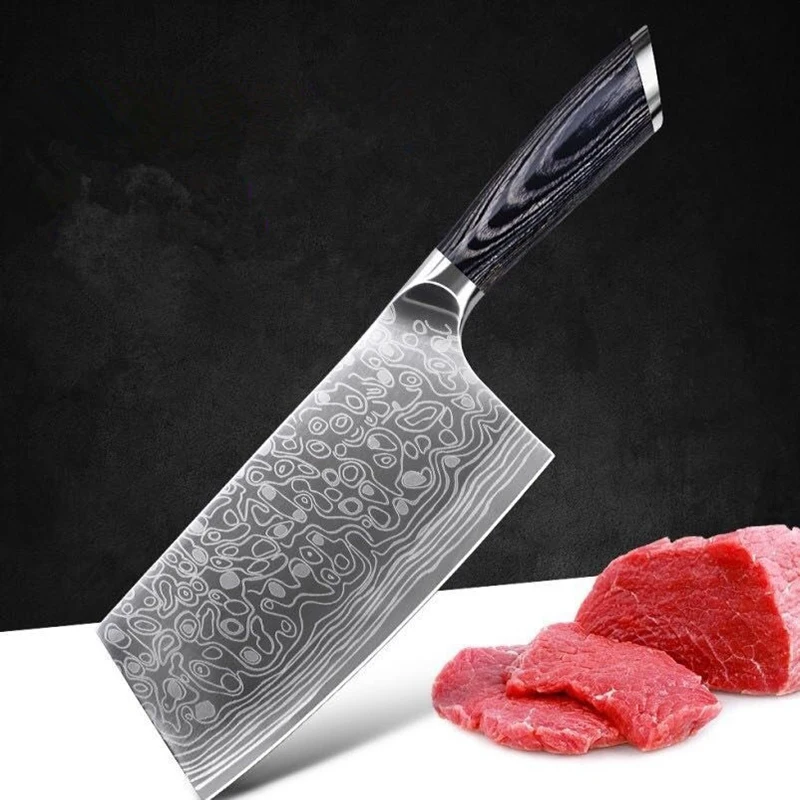 

Timhome Germany 4116 Stainless Steel sharp Kitchen Knives Meat Cleaver Knife Cutting Slicing Knife Chopping Knives