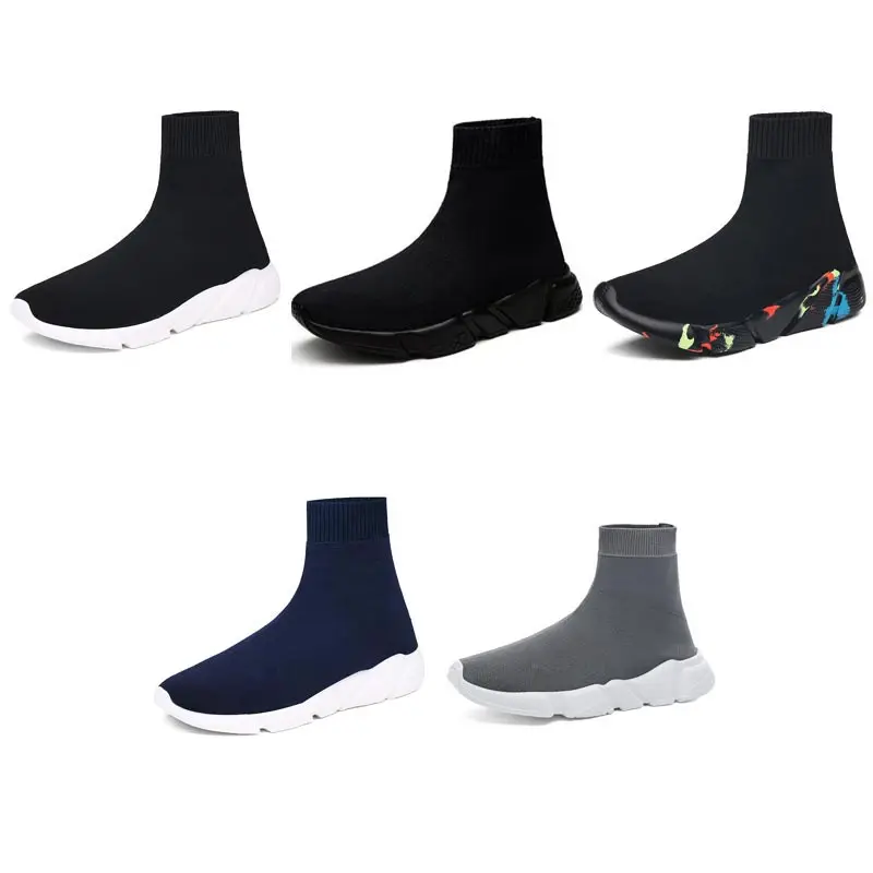 Спортивная обувь с высоким верхом без шнуровки для мужчин Wo кроссовки носки