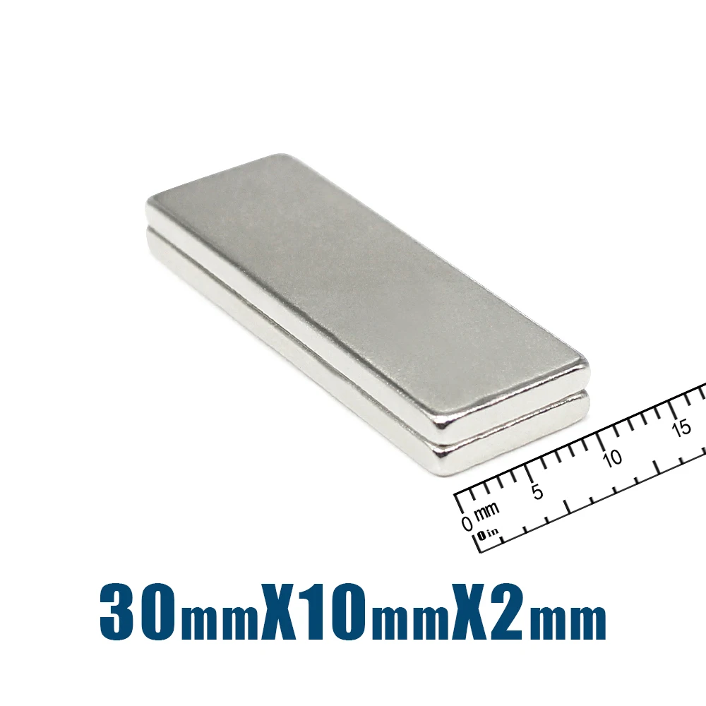 

5/10/20/30/50/100PCS 30x10x2mm Block Powerful Strong Magnetic Magnets 30x10x2 Rectangular Rare Earth Neodymium Magnet 30*10*2