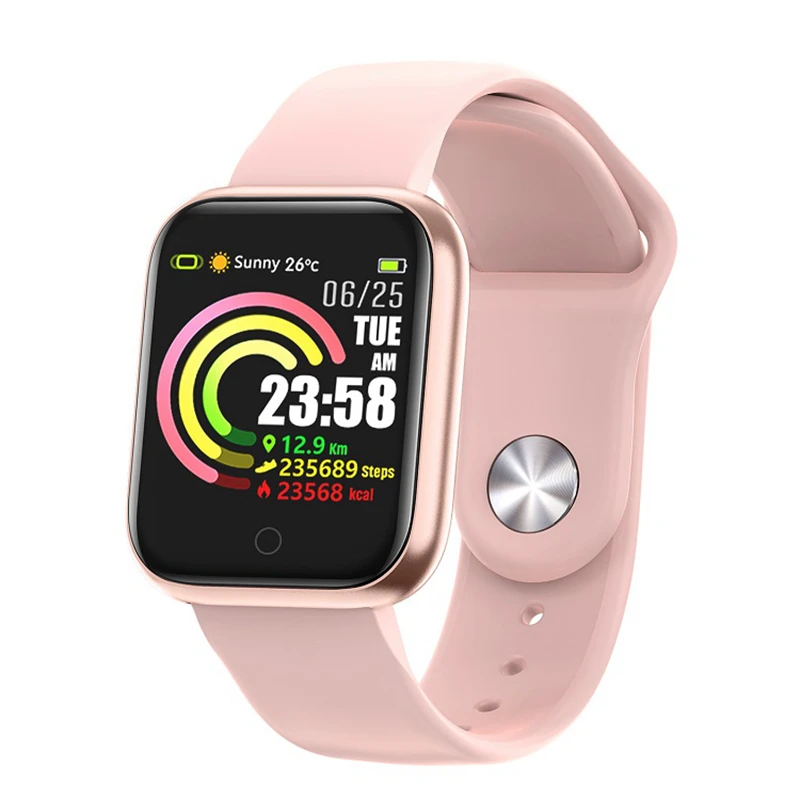 pink Cobrafly женские Смарт-часы фитнес-трекер IP67 водонепроницаемый монитор сердечного ритма кровяного давления PK B57 Q9 для Xiaomi Apple Phone - Цвет: pink