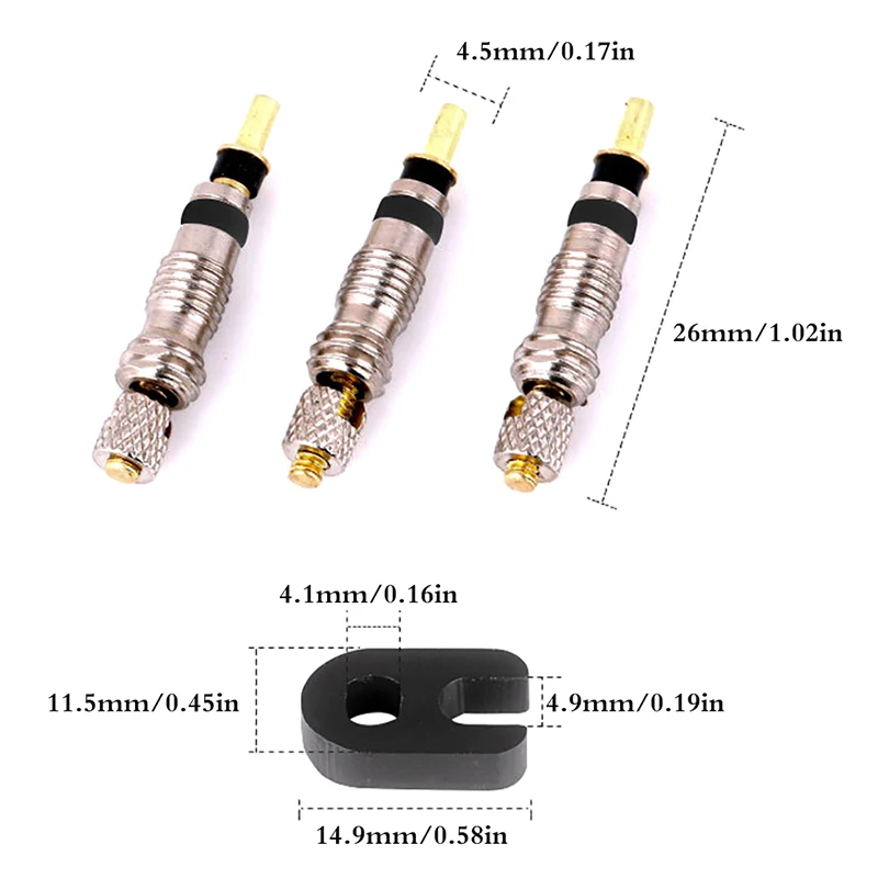 

6pcs Valve Brass Core Optional Tools Road Bicycle Tube Repair Tire Repair Parts French Valve Core Inner Tube Repair