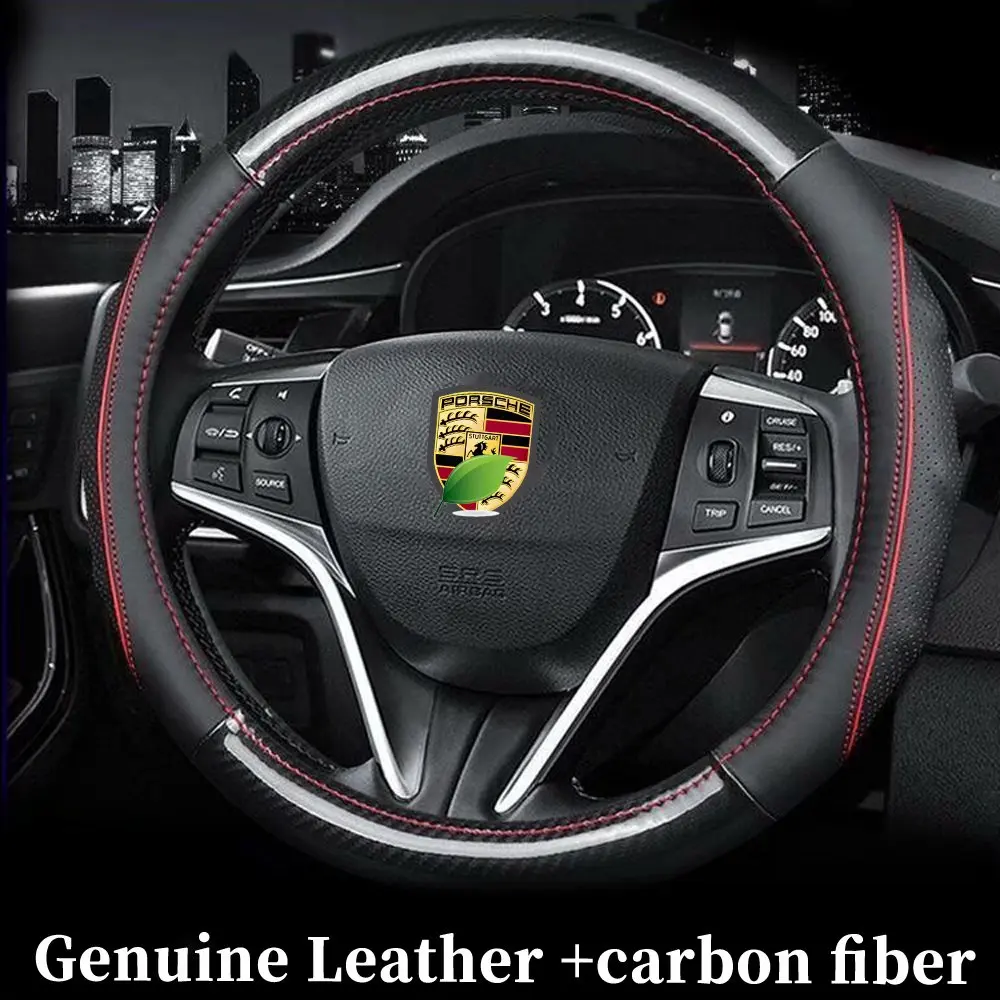 Чехлы на руль из натуральной кожи аксессуары для автостайлинга PORSCHE Panamera Cayman Macan