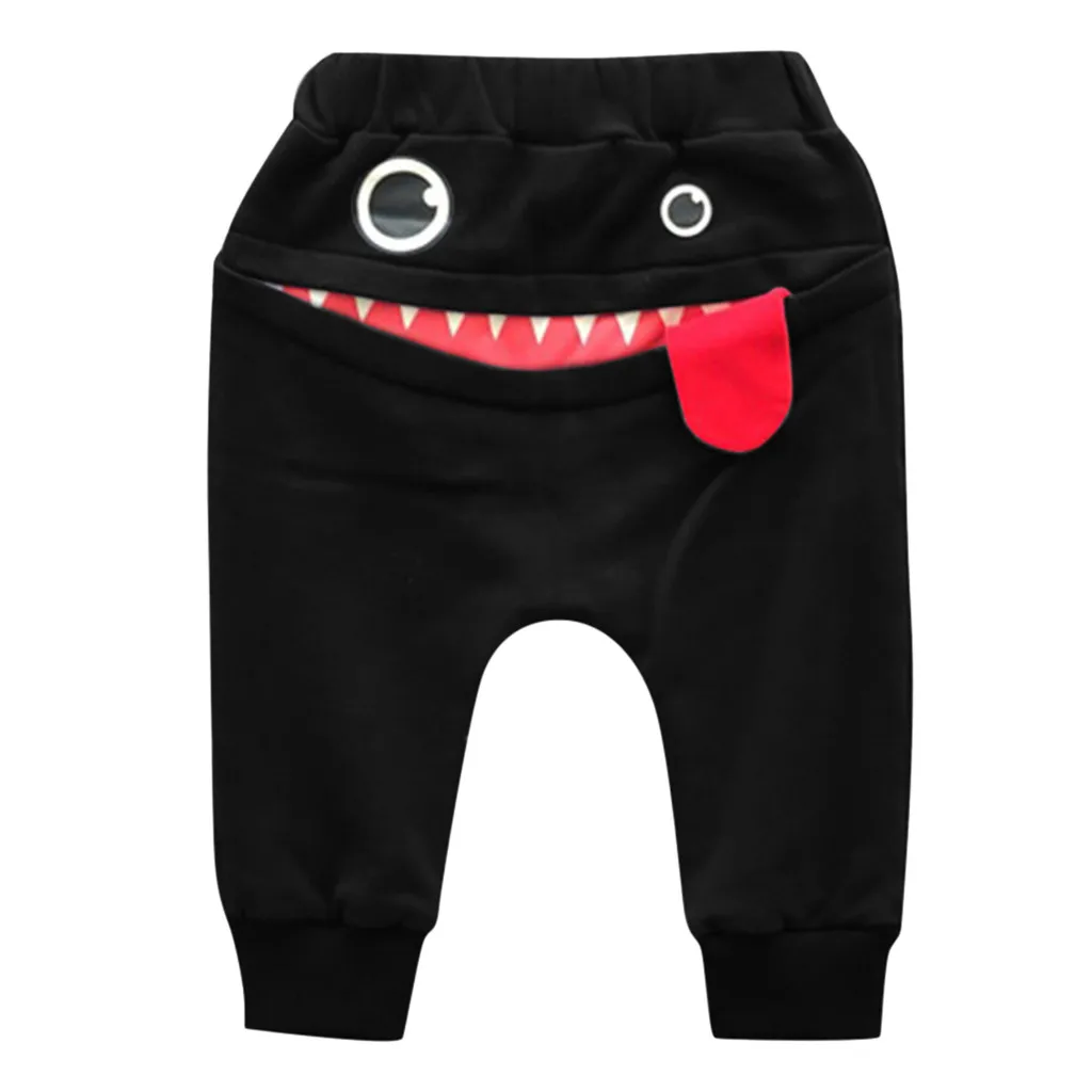 

2021 New Baby Children Kids Boys Girls Cartoon Shark Tongue Harem Pants Trousers Pants children clothes Pants Trousers Pan#Y
