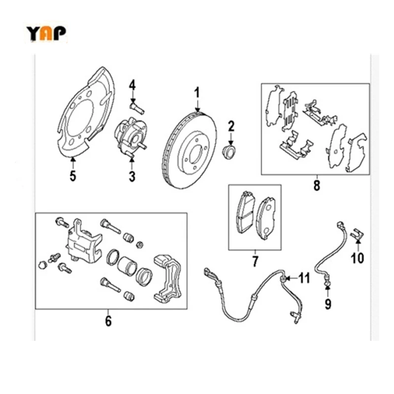 Передний левый/правый датчик скорости колес ABS для Chevrolet Captiva Sport Equinox 96626078 2.4L 3.4L