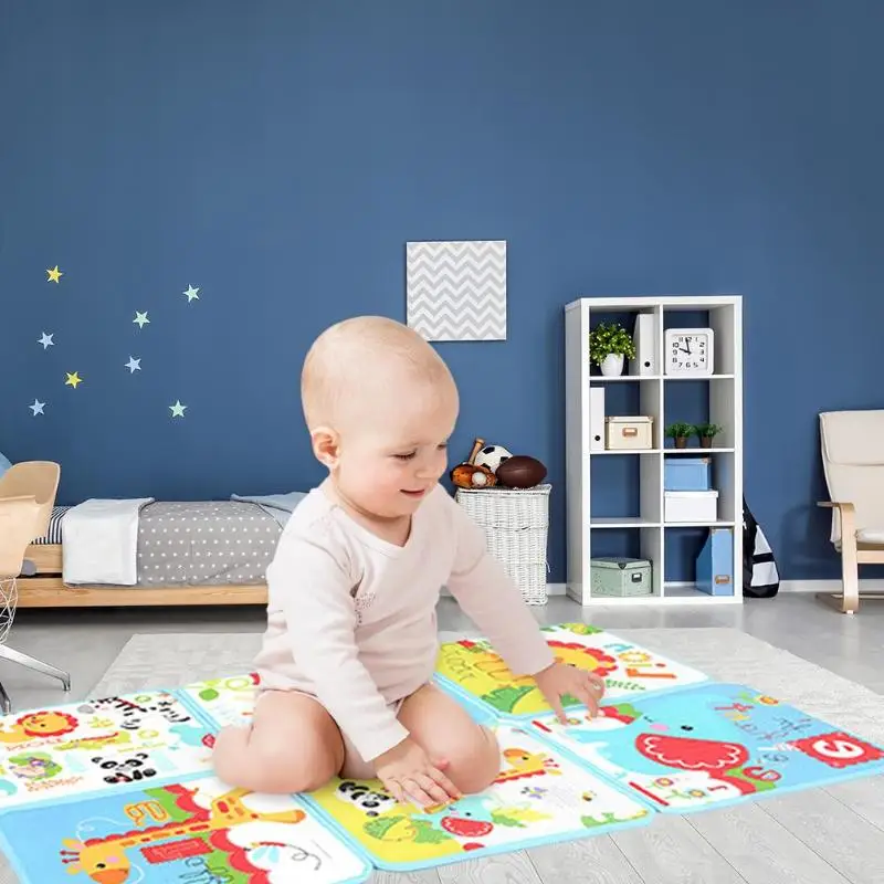 Детский игровой коврик детский милый мультяшный животный узор ковер красочный