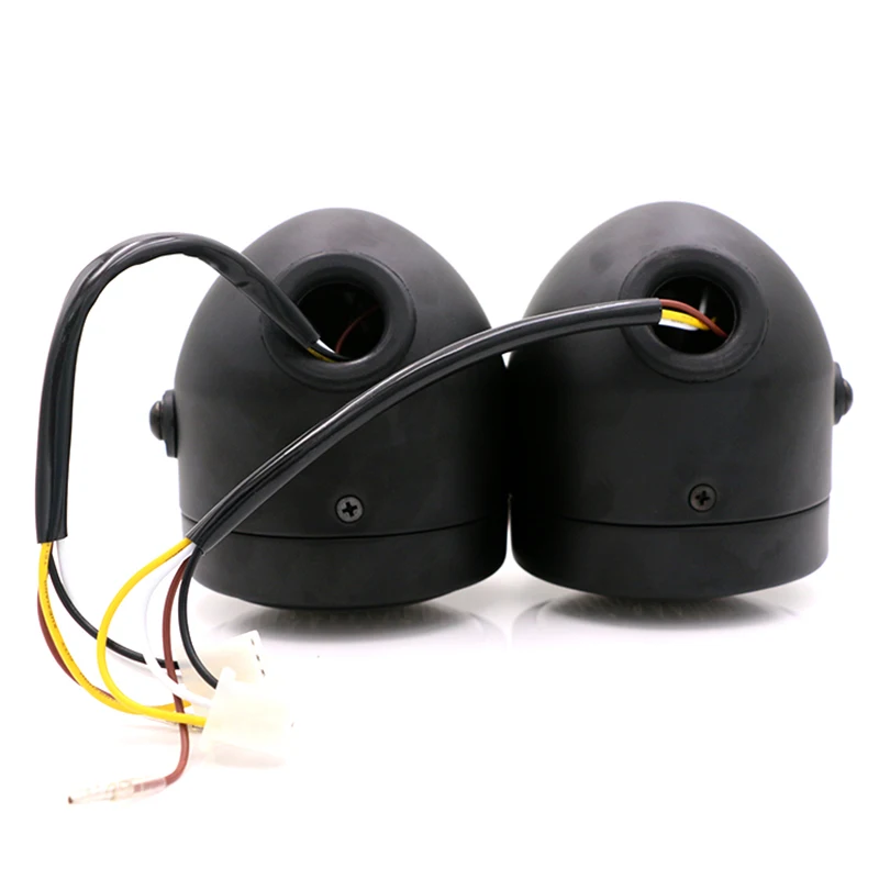 Мотоциклетная двойная фара винтажный черный ретро-светильник для скутера с