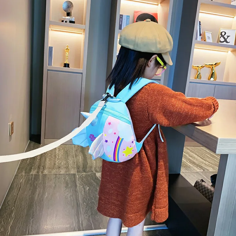 

3D Cartoon Unicorn Kids School Bag Kawaii Soft Pink Unicorn Cute Kindergarten Backpack Toddler Baby Bag Children Gift