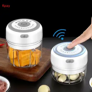 kitchen accessories electric garlic masher garlic press vegetable chili meat garlic chopper press usb masher machine gadgets free global shipping