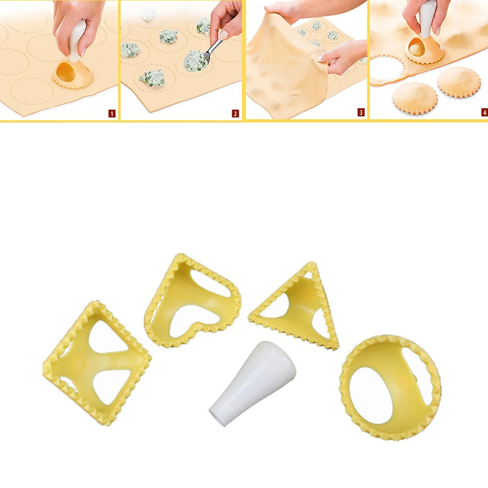 DIY инструмент для пельменей 4 формы высокое качество Клецка Jiaozi устройство