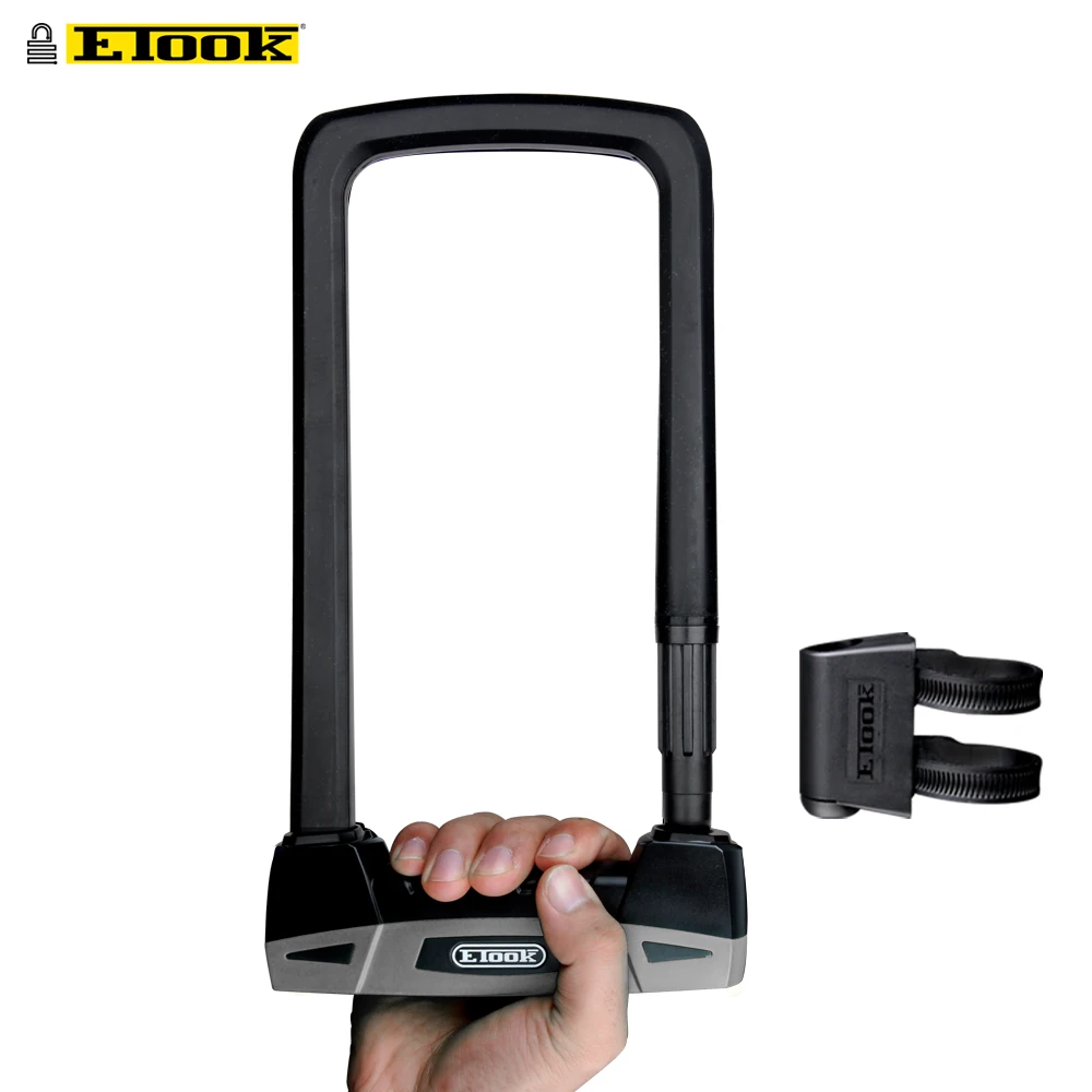 

U-lock High End 20T Hydraulic Shear Resistant Lock Motorcycle Lock Convenient Lock Frame Bicycle Accessories