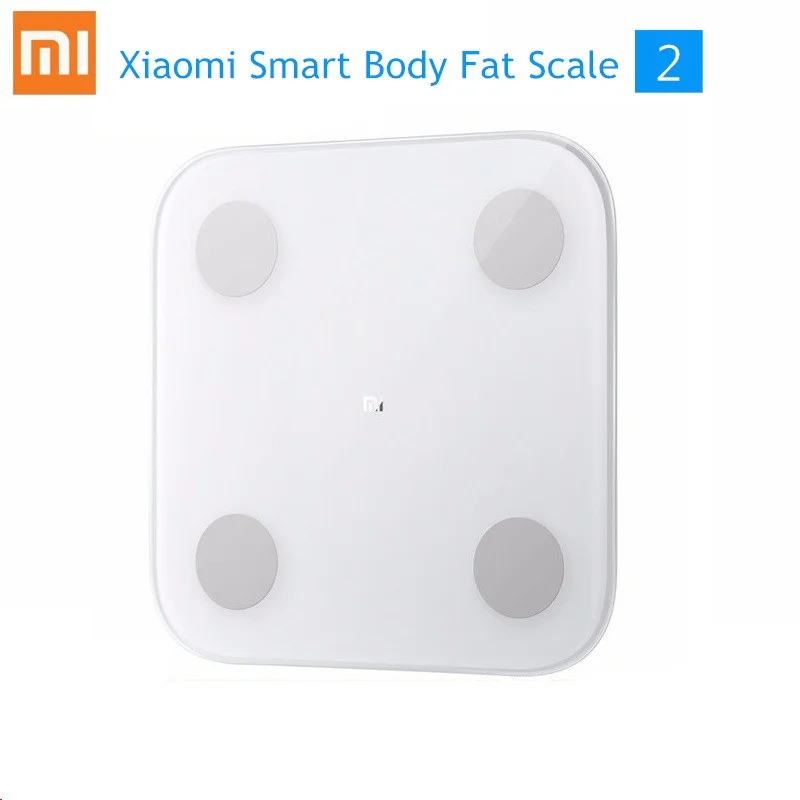 Smart Body Scale 2 Xiaomi Mi Smart Body Fat Scale 2/весы 2 Bluetooth 5,0 APP Monitor светодиодный дисплей для измерения баланса тела весы состава - Цвет: Smart Body Scale 2