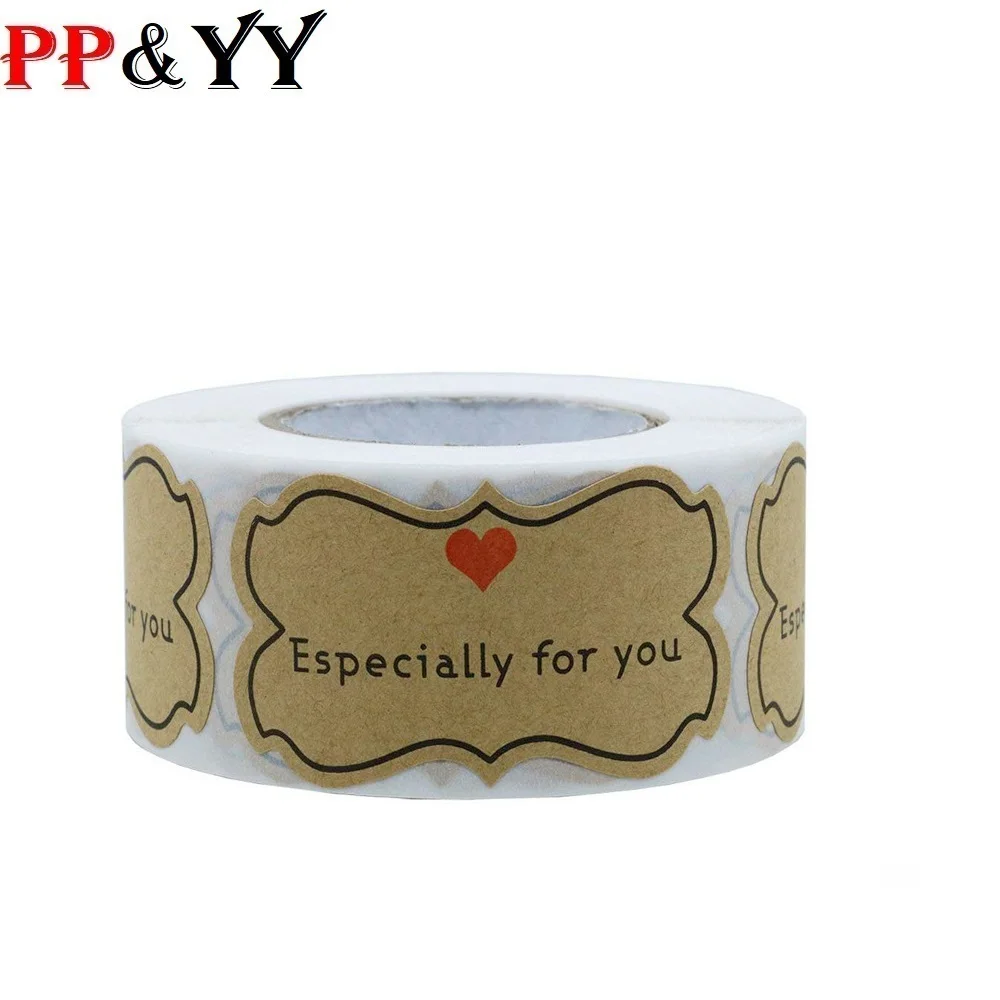 Крафт-бумага специально для вас стикер s этикетки печати подарочная упаковка