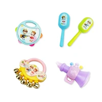 infant toy small horn newborn hand rattle baby bell hand grip bell
