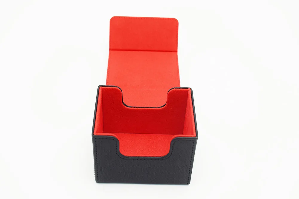 100 + контейнер для карт с боковой загрузкой черный чехол коллекция контейнеров