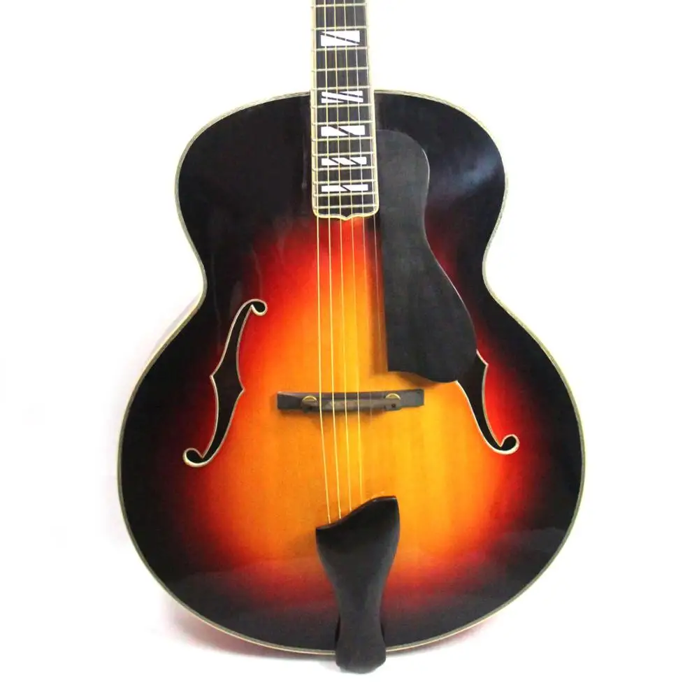 Бренд 18' AAA ручная резная джазовая гитара с выгнутой верхней декой в Sunburst