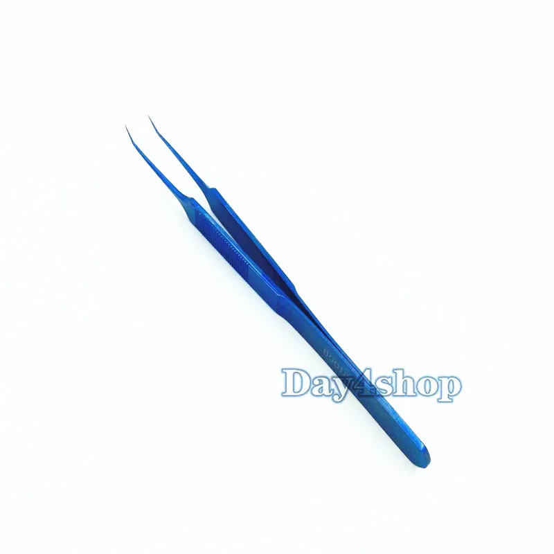 titanium 1pcs Angled Jeweler Style Forcep 110mm ophthalmic surgical instrument | Красота и здоровье