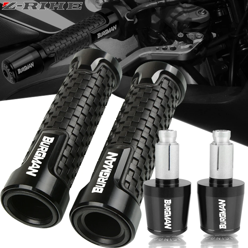 

For Suzuki AN200 AN250 AN400 AN650 Burgman AN 125 250 400 650 Motorcycle Accessories Handlebar Hand Grips Handle Bar Ends Cap