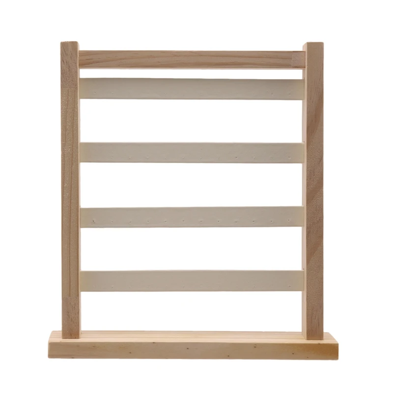 4 слоя ювелирных изделий Дисплей стеллаж для хранения Цепочки и ожерелья стойки