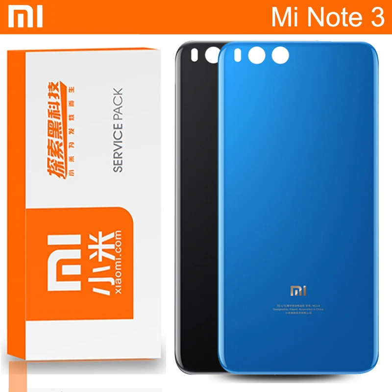 Оригинал для Xiaomi Mi Note 3 стекло задняя дверь Корпус Замена mi note3 Крышка батарейного