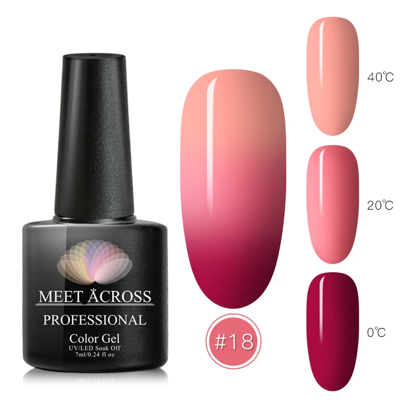 Термальный ультра-тонкий гель для ногтей с блестками лак 3 цвета Температурный гель для изменения цвета лак впитывающийся гель для ногтей - Цвет: TH414