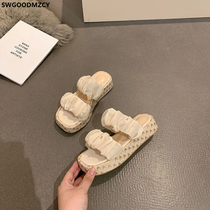 

Ladies Slippers Slides Women Designer Platform Shoes Slippers Women Summer 2021 Beach Shoes Woman Slippers Zapatillas De Mujer