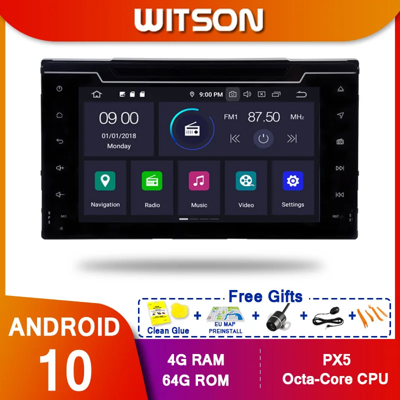 WITSON! Android 10 Восьмиядерный (Восьмиядерный) PX5 автомобильный DVD-плеер для TOYOTA COROLLA 2017