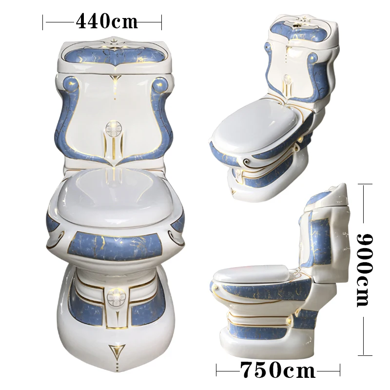 Роскошный Туалет в европейском стиле с тиснением цвет золотой зеленый