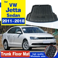 boot mat cargo liner rear trunk tray floor carpet mud kick pad for vw volkswagen jetta 2011 2012 2013 2014 2015 2016 2017 2018