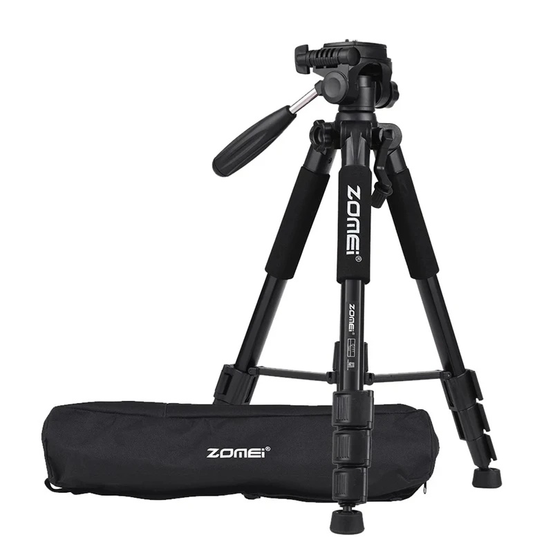 

Zomei Q111 Lightweight Portable Aluminum Alloy Camera Travel Tripod Quick Release Plate/ Carry Bag for Canon Nikon Sony Dslr Sma