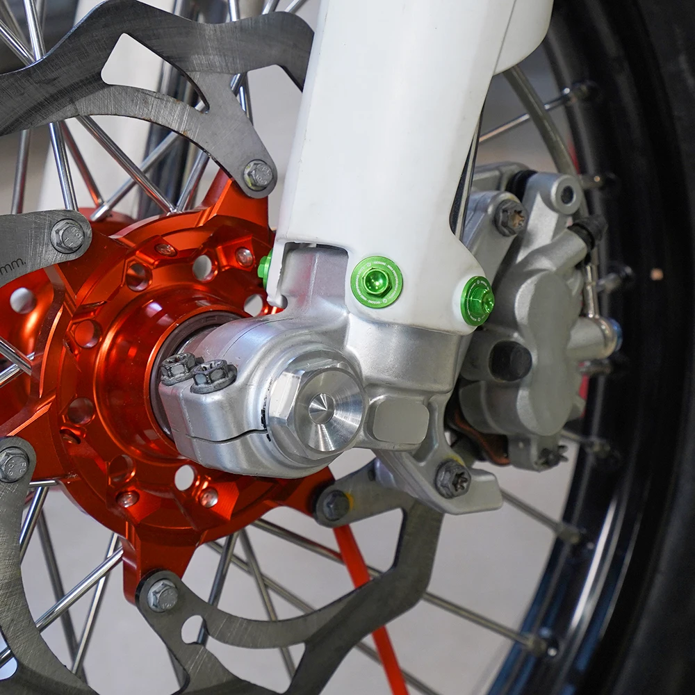 NICECNC 6 шт. Передняя вилка Защитный болт для Kawasaki KX250F KX450F 2005-2018 KX250 KX450 2019-2022 KX125 KLX300R