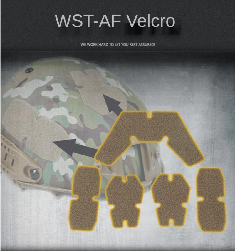 

5pcs/set Helmet Patches Magic Buckle Tactical Helmet Fastener Sticky Accessories WST-AF Molle System Patch