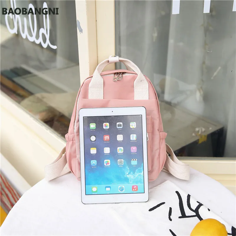 

South Korea Lovely Ins Soft Bag Female Student Japanese Harajuku Backpack Small Fresh Purple Backpack