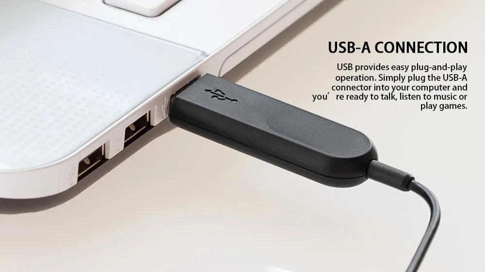 Б/у: наушники для компьютера с USB разъемом и поддержкой 1,8 м для работы в офисе с Windows Mac