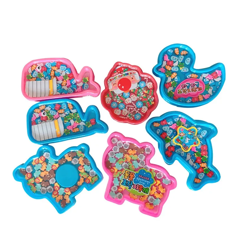 Милый резиновый ластик в виде морских животных 40 шт./компл. художественные