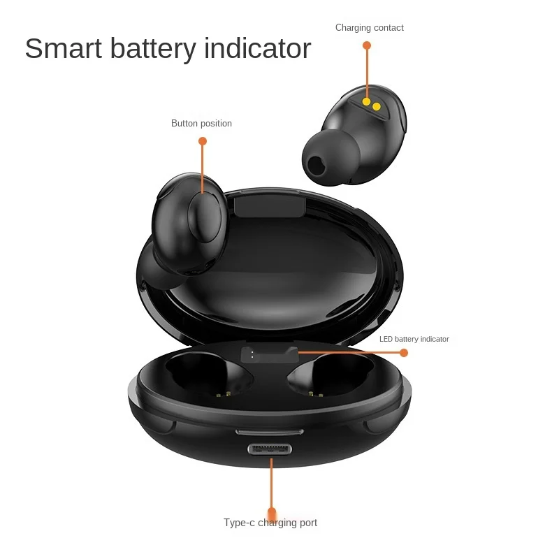 

TWS Bluetooth 5.0 headset high capacity charging box wireless headset 9D stereo sports waterproof earphone with microphone