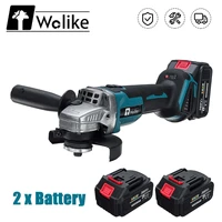 wolike 125mm 3 speed rechargable electric angle grinder grinding cordless 388vf brushless power tool machine for makita battery