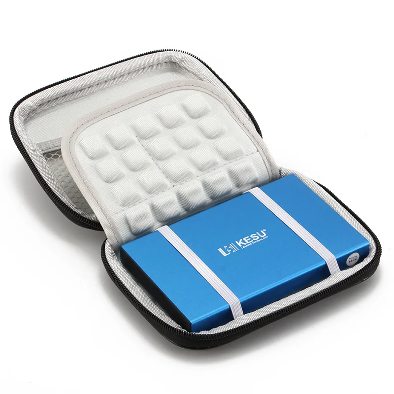 Синий Кесу 2,5 дюймов внешний жесткий диск для хранения 320 г 500 USB3.0 1 ТБ 2 ТБ 750G HDD Портативный внешний жесткий диск HD изготовленным на заказ логосом - Цвет: Синий