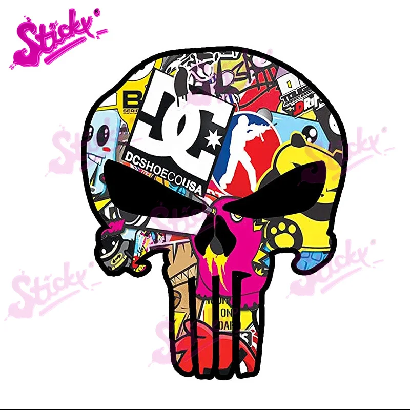 Стикеры с рисунком черепа стильные виниловые шлемы мотоциклы мопеды велосипеды