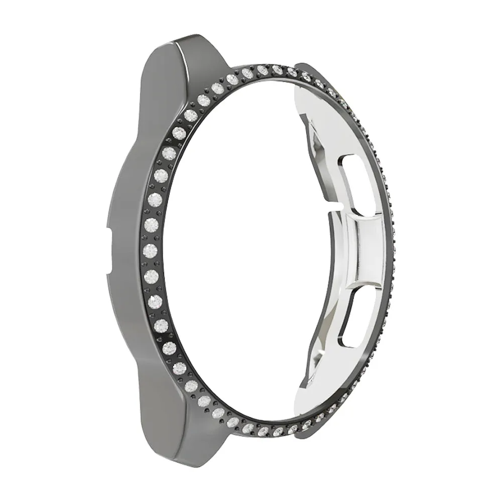 Gray Женский Алмазный ПК Защитный чехол для samsung Galaxy Watch 42 мм 46 мм Чехол легкий бампер для gear S3 тонкий корпус аксессуары - Цвет: Gray