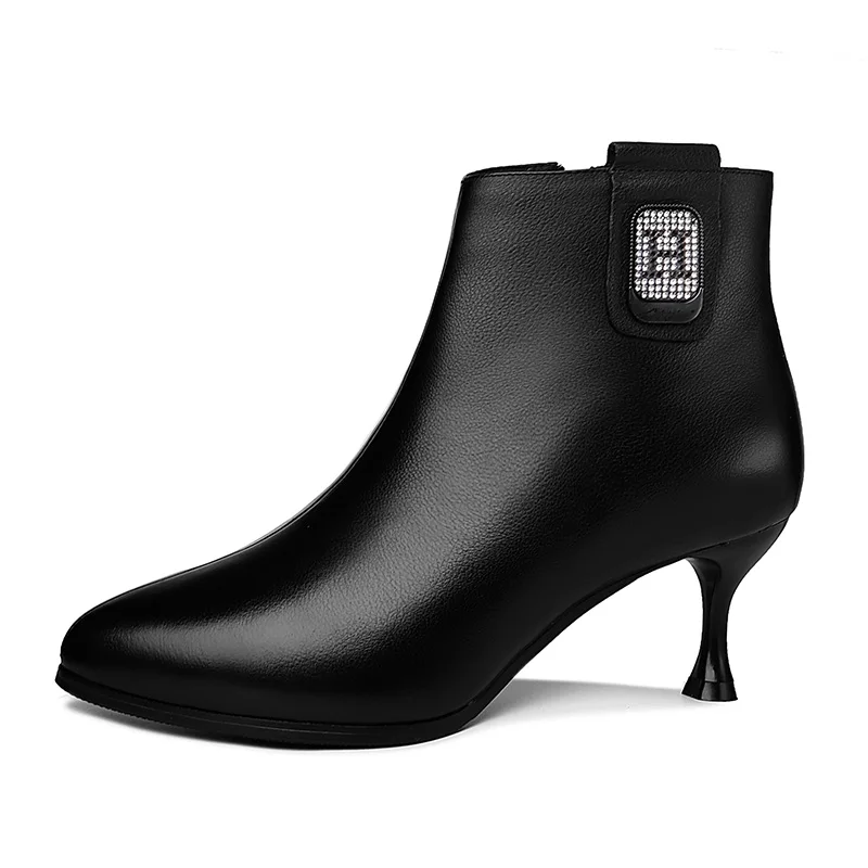 

Pointed Stiletto Boots, Side Zipper, Solid Color Women'S Boots, Platform Women'S Shoes