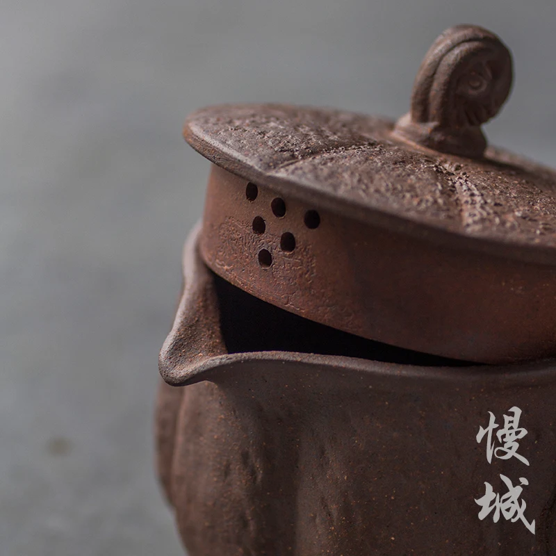 Грубая керамическая печь ручной работы винтажная Античная бытовая техника