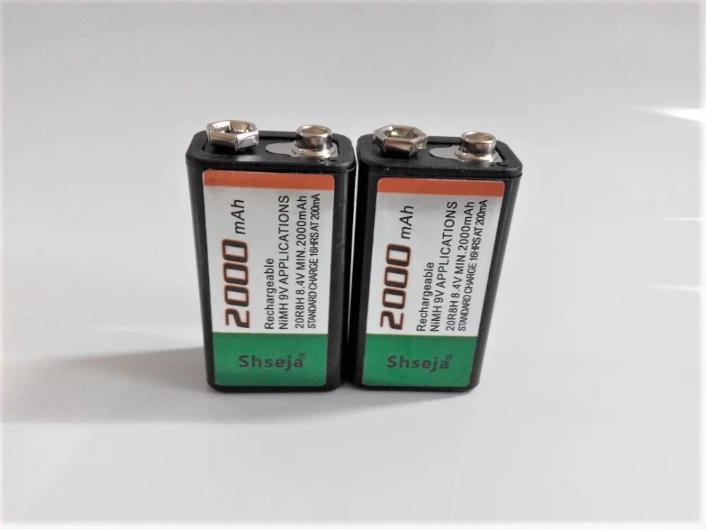 

Large capacity 2000mAh 9V rechargeable battery 9 volt Ni-MH battery for Microphone Free shipping