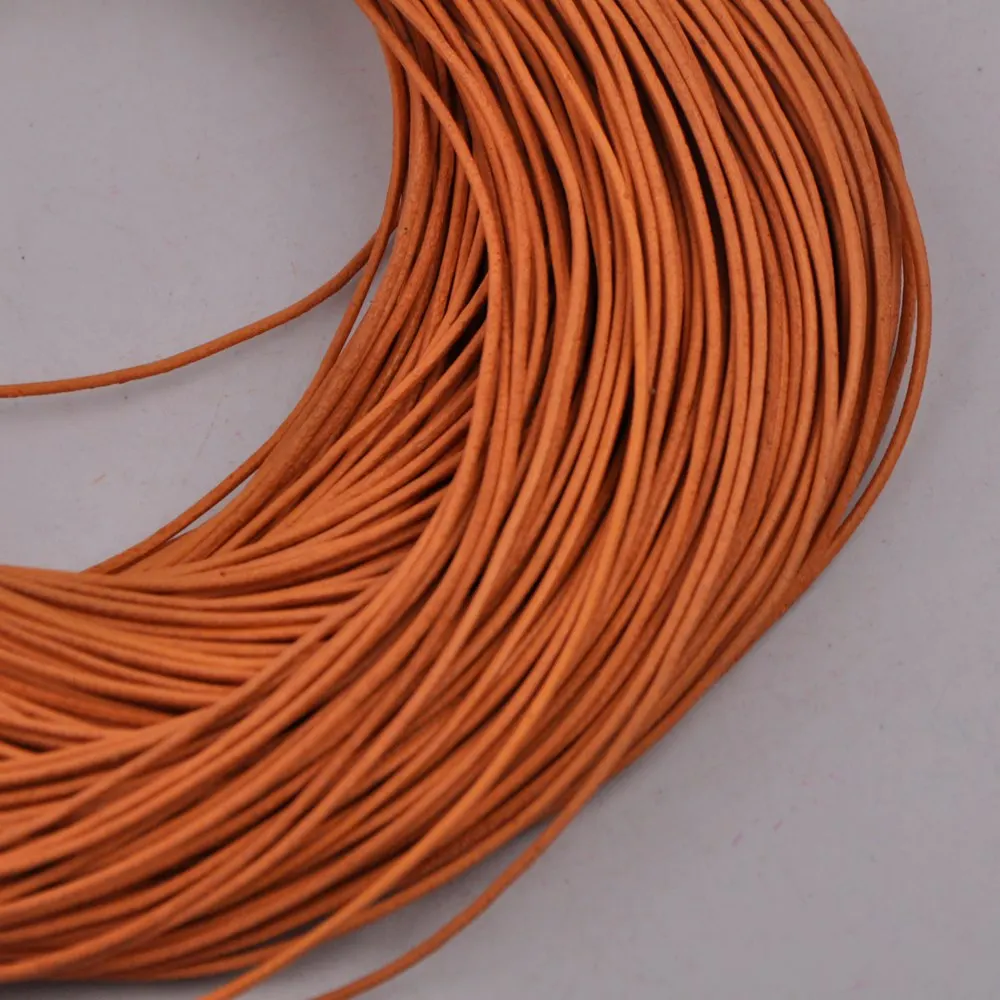 Шнур из натуральной кожи для ювелирных изделий черный темно-коричневый кофейный